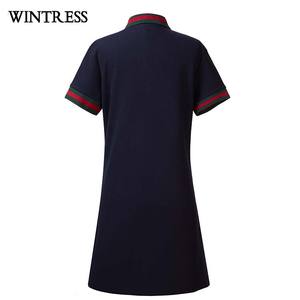 Abito <span class=keywords><strong>Polo</strong></span> Lungo da <span class=keywords><strong>Donna</strong></span> in Tessuto Elasticizzato Confortevole, <span class=keywords><strong>Vestito</strong></span> T-Shirt <span class=keywords><strong>Polo</strong></span>, Ultimi Abiti Casual Moderni da <span class=keywords><strong>Donna</strong></span> Stile T-Shirt <span class=keywords><strong>Polo</strong></span> - Product Image 4