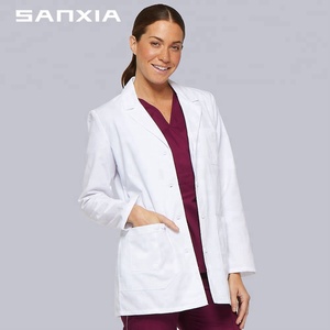 <span class=keywords><strong>Bata</strong></span> de laboratorio de los fabricantes al por mayor Mujer Doctor blanco laboratorio - Product Image 3
