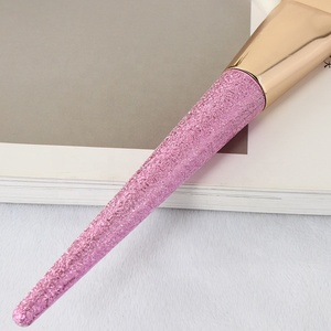 Angnya — brosse à cheveux synthétique rose, 1 pièce, éventail brosse simple avec Logo OEM/étiquette privée - Product Image 5