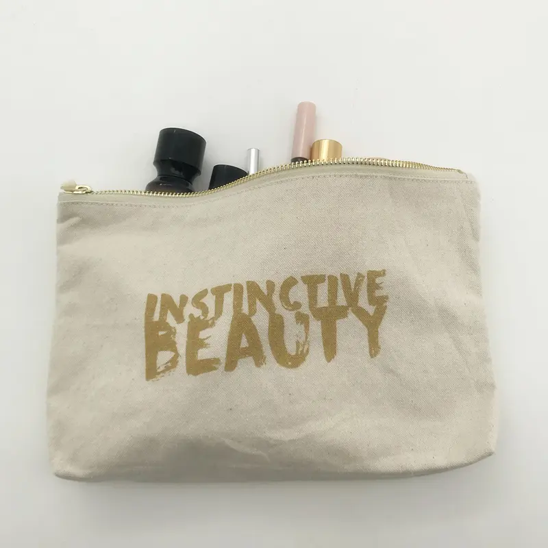 custom cosmetic pouch zipper pouch cosmetic makeup bag promotion canvas cosmetic pouch