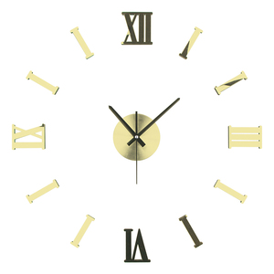 Modern Wall <strong>Clock</strong> 3D <strong>Roman</strong> Numbers DIY Decorative Mirror Wall <strong>Clocks</strong> - Product Image 4