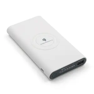 تجدد Powerbank زائد اللاسلكية USB الأسود 20000mAh قوة البنك قدرة عالية الطاقة بنوك هاتف ذكي