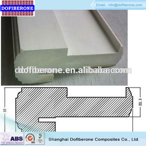 A prueba de agua de la viruta textura PVC WPC jamba de la puerta marco de la puerta - Product Image 4