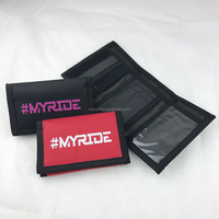 Dompet Lipat Tiga Bahan Nilon dari Pabrik Cina, Dompet Kasual Promosi Murah, Dompet Kartu Custom