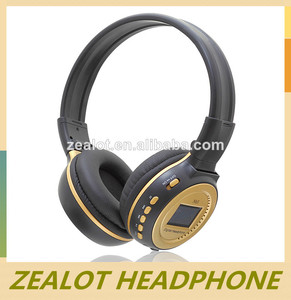 auricular estéreo inalámbrico bluetooth para ambas orejas con radio fm - Product Image 1