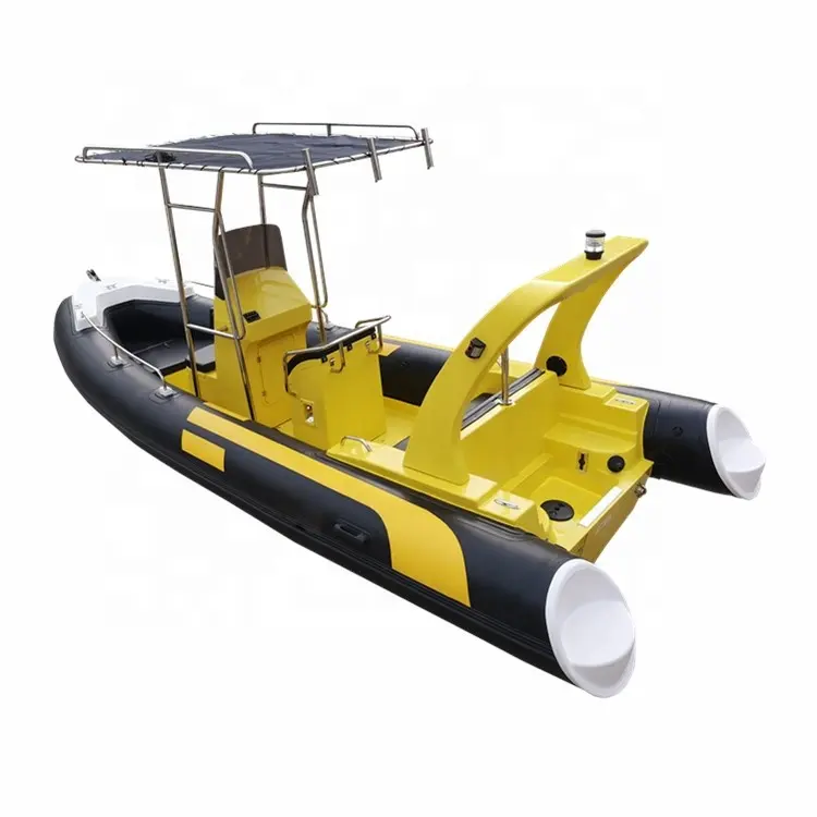 ร้อนขายพีวีซี Tekne Hypalon Orca เรือไฟเบอร์กลาสซี่โครงพอง580เรือยนต์