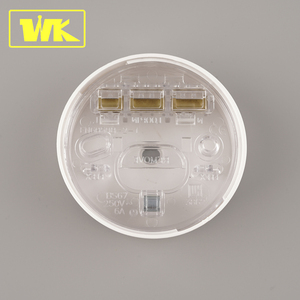 Rose de plafond 6A avec base transparente et interrupteur à cordon de tirage en acier - Product Image 2