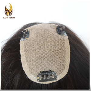 Topo europeu virgem cutículas seda feminino cabelo humano toupee e <span class=keywords><strong>toppers</strong></span> 2020 - Product Image 2