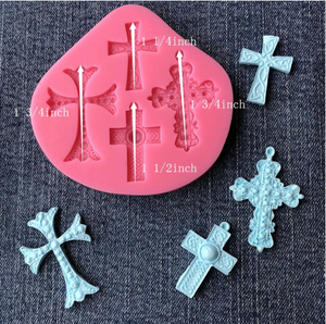 70g bánh công cụ chéo tôn giáo thánh Hiệp thông christening Silicone khuôn Sugarcraft sô cô la fondant công cụ Sugarcraft khuôn - Product Image 1
