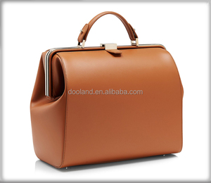 <span class=keywords><strong>Sac</strong></span> à main en cuir véritable pour femmes, sacoche élégante avec cadre en métal, noir, nouvelle collection - Product Image 4