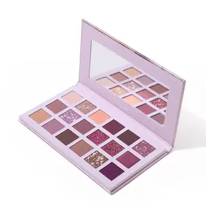 Paleta de sombra de olho matte de 18 cores, conjunto de maquiagem para sombra, iluminar