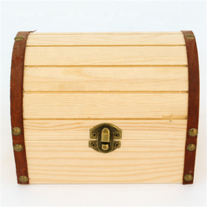 Arcón <span class=keywords><strong>Vintage</strong></span> <span class=keywords><strong>de</strong></span> <span class=keywords><strong>madera</strong></span> con remaches <span class=keywords><strong>de</strong></span> cuero, caja con cúpula <span class=keywords><strong>de</strong></span> <span class=keywords><strong>madera</strong></span> personalizada, tapas vapeadas, Cofre del Tesoro del pirata - Product Image 3