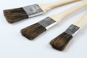 Cerdo s4-1/de cerdas de pelo cepillo de pintura sólida de madera de mango del cepillo de pintura con virola de aluminio - Product Image 5