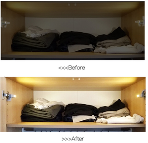 Luz <span class=keywords><strong>LED</strong></span> universal para debajo del gabinete con <span class=keywords><strong>sensor</strong></span>, lámpara <span class=keywords><strong>LED</strong></span> para bisagra interior de <span class=keywords><strong>armario</strong></span>, para mejora de armarios, roperos y cocinas - Product Image 5