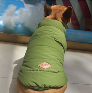 Caldo di inverno Del Cane Giacca di Cotone Imbottito Vestiti Cappotto Per Il <span class=keywords><strong>Francese</strong></span> <span class=keywords><strong>Bulldog</strong></span> - Product Image 2