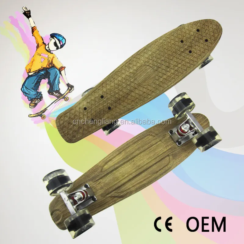 60*45mm PU Roda cruiser skate longboard ABEC-7 mini placa de plástico