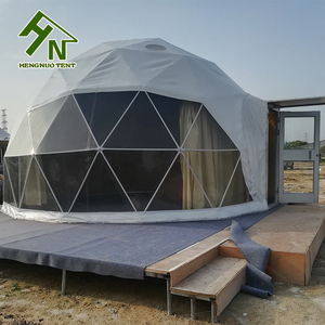 China Lieferanten Hotel Camping Fertighäuser Resort <span class=keywords><strong>Glamping</strong></span> Geodätische Kuppel Haus Zelt mit Oberlicht - Product Image 6