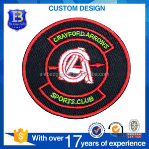 Embroidery Made Cloth <strong>Patch</strong> <strong>With</strong> Custom logo Design - Product Image 3