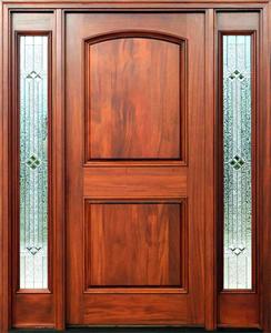 <span class=keywords><strong>Puerta</strong></span> de madera maciza de <span class=keywords><strong>cedro</strong></span> de entrada frontal exterior de último diseño con luz lateral - Product Image 2