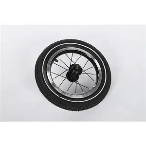 12 16尺寸CNC轮圈迷你自行车车轮与黑色空气轮胎