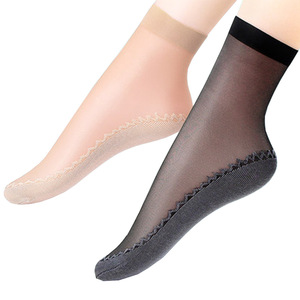 Chaussettes de bonneterie en Nylon pour femmes, bas noir en cristal, bon marché, nouvelle collection, - Product Image 1