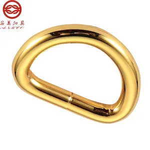 China acessórios de metal fornecedor logotipo personalizado d anel fivela de cinto para marca empresa