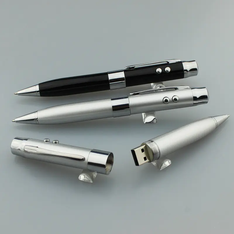 5 in 1 multi function led laser pen, groothandel usb pen drive
