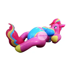 Рекламная красочная развлекательная игрушка, привлекательный надувной аниме пони