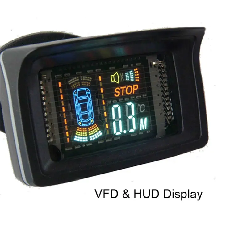 433MHz वायरलेस प्रणाली HUD,VFD प्रदर्शन कार पार्किंग प्रणाली 4 सेंसर