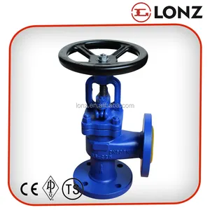 DIN Tiêu Chuẩn GS-C25 Mặt Bích Góc Loại Dưới Niêm Phong Globe Valve