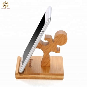 Homode Cellulare Supporto Del Basamento Del Telefono Del Telefono di Bambù e Carino Basamento Del Telefono - Product Image 1