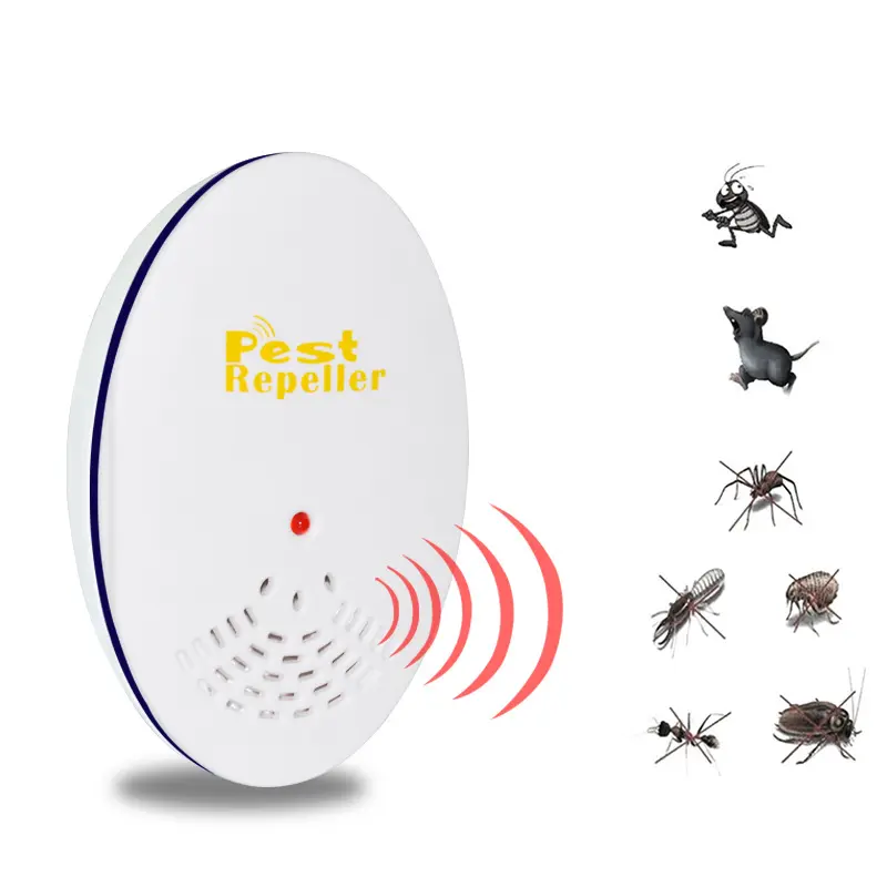 Elektronik fare haşere kovucu ve sivrisinek ultrasonik haşere Dispeller kovucu böcek ve sıçan kovucu