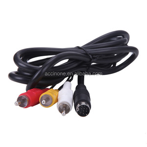 Audio Video A/V AV Cable Cable for SEGA Genesis <strong>2</strong> 3 System &amp; <strong>Mega</strong> <strong>Drive</strong> <strong>2</strong> &amp; 3 AV Cord DHL FEDEX UPS FREE SHIPPING - Product Image 1