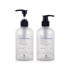 300ml Frosted empty pump pet pump shampoo hair plastic liquid soap bottle for lotion cosmetic