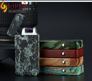 Allume-cigare Rechargeable à double Arc, 1 paire de motifs spéciaux, Logo personnalisé coupe-vent, Camouflage USB - Product Image 5