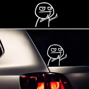 Grappige-pegatina de dibujos animados para motocicleta, decoración para portátil, Suzuki, Honda, Kawasaki, skoda, octavia, <span class=keywords><strong>mazda</strong></span>, audi, renault megane - Product Image 6