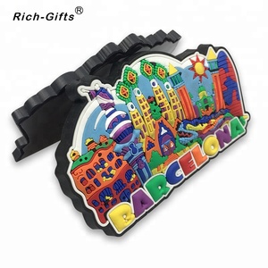 Großhandel Tourist Souvenir Barcelona 3D PVC Kühlschrankmagnet - Product Image 5