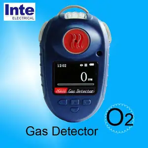 Công nghiệp pocket o2 oxygen màn hình máy dò khí