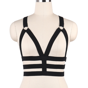 Jianhong mujeres <span class=keywords><strong>sexy</strong></span> ropa interior bondage arnés jaula sujetador danza sujetador elástico O0083 - Product Image 1