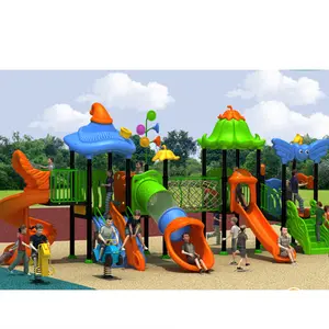 Parco giochi pubblico all'aperto parco giochi per bambini in plastica all'aperto parco divertimenti scivolo per la vendita