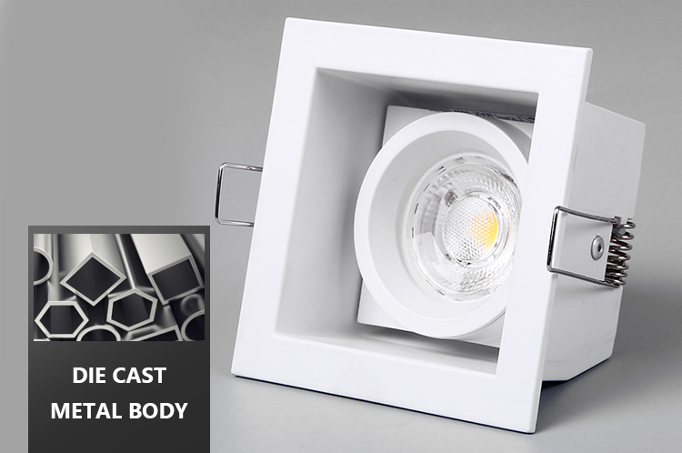 Adjustable Anti Glare Downlights Recessed 73mm Cut Out For Living Room