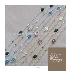 Collier en argent Sterling 925 authentique, came12 mm, fabriqué en italie, VC-NC2s-g - Product Image 3