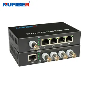 4 Kanaals analoge video multiplexer/Coaxiale video zender/CCTV multiplexer door coaxiale