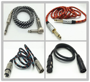 Đầu Nối Mono 6.35Mm Đến Cáp Micro Áo Khoác Bện Nylon 3pin Xlr// - Product Image 5