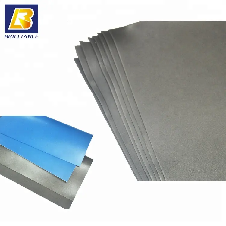 Conductive Silicone Rubber Heat Resistant Conductive Flexible Silicone Foam Rubber 1-3mm Thick Blue And Grey Sheet For Emi Cover