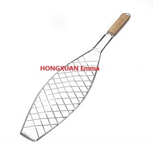 <strong>BBQ</strong> Charcoal Grilled Fish <strong>Rack</strong>/Stainless Steel <strong>BBQ</strong> Fish Grill Basket - Product Image 3