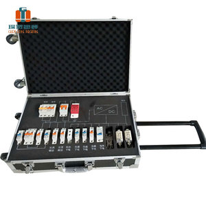 Built-in Three Aluminum Tie Rod 2" Universal Wheel Draw-bar Box Custom Portable Black <strong>Square</strong> Fireproof Board Case <strong>Tool</strong> - Product Image 4