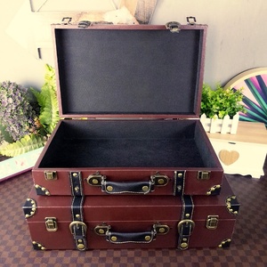 Tùy chỉnh Retro PU da lưu trữ trường hợp mỹ sáng tạo cổ Vali tùy chỉnh hộp lưu trữ - Product Image 5