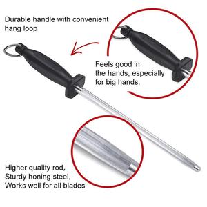 Nuoten High Quality Carbon <strong>Steel</strong> Classic <strong>Steel</strong> 10 Inch <strong>Knife</strong> <strong>Sharpening</strong> Rod Professional Honing <strong>Steel</strong> <strong>for</strong> Master Chef - Product Image 5