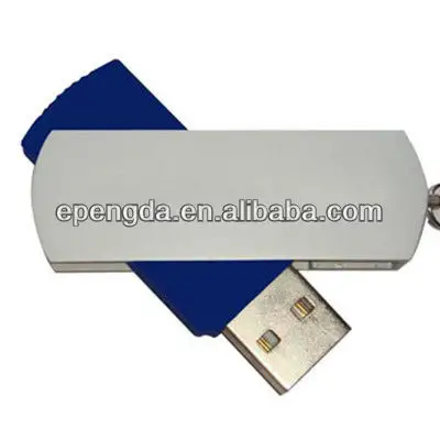 Blaue Kunststoff schwenkbare USB-Flash-Festplatten 2GB 4GB, 2GB schwenkbarer USB-Speicher, Mode schwenkbare USB-Flash-Laufwerke 4GB